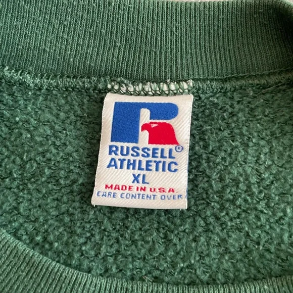 Vintage 90s Green Bay Packers sweatshirt by Russell Athletic - Made USA Sz XL - Picture 7 of 9
